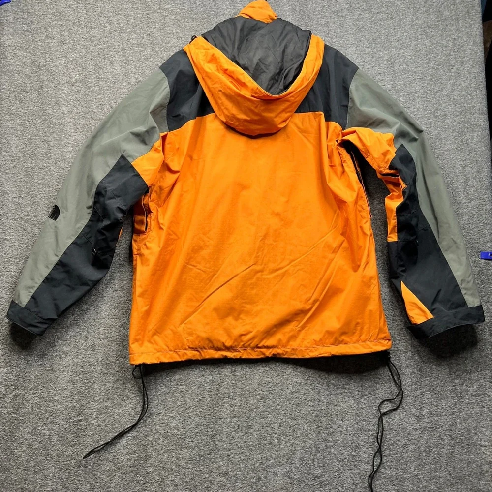 The North Face Jacket Mens XL Orange Black Grey Hooded Windbreaker - Picture 2 of 16